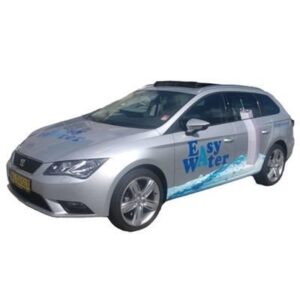 Easywater servicebil med virksomhedens logo